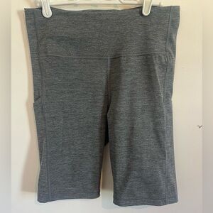 Athleta ultimate stash pocket 9” short. Heather Gray High-Rise Bike Shorts M